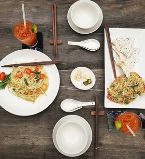 Papaya salad and banana flower salad at Hum Vegetarian - District 3 in Ho Chi Minh City