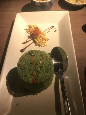 Spinach rice - amazing!  at Hum Vegetarian - District 3 in Ho Chi Minh City