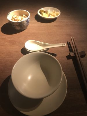 Couple stacks to start & adorable setup.  at Hum Vegetarian - District 3 in Ho Chi Minh City