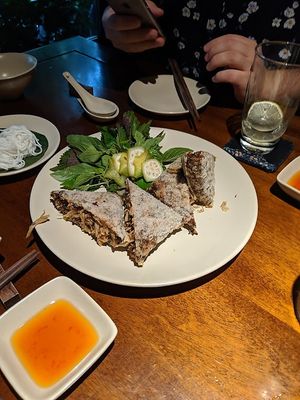 Spring rolls at Hum Vegetarian - District 3 in Ho Chi Minh City