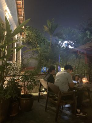 Outside upstairs  at Hum Vegetarian - District 3 in Ho Chi Minh City