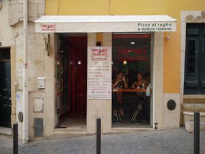 view from the street at Primo Basilico in Lisbon
