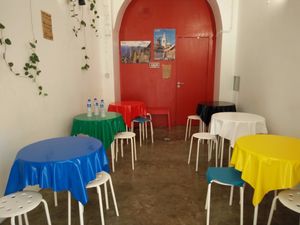 a separate room for sit at Primo Basilico in Lisbon