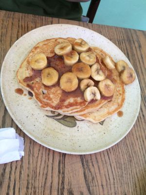 Banana pancakes. at Bragg's Factory Diner in Phoenix