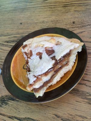 Cinnamon roll pie. at Bragg's Factory Diner in Phoenix