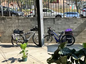 Patio has room for bikes  at Yaygit in Seattle