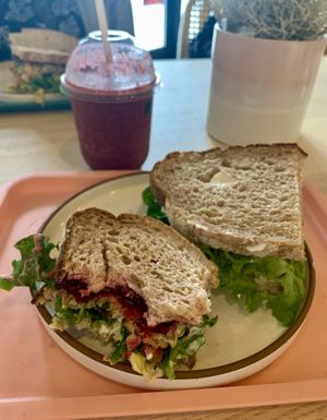 Tempeh sandwich   at Yaygit in Seattle