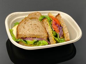 tofu grilled onion sandwich (takeout) at Yaygit in Seattle