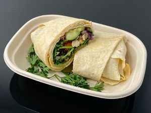 curry tofu burrito (takeout) at Yaygit in Seattle