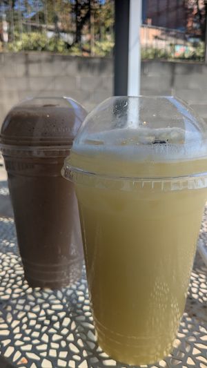 Ginger ale and coffee shake at Yaygit in Seattle