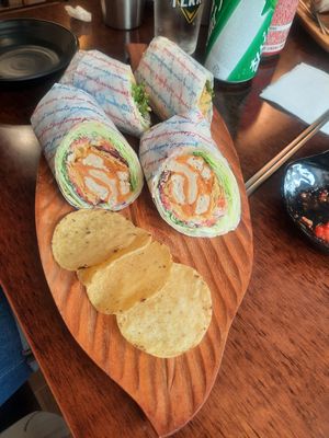 2x chicken tortilla at Vegan Kitchen - 비건 키친 in Seoul