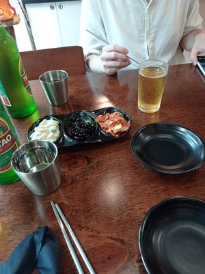 Free appetisers while dinner is cooked.😋 at Vegan Kitchen - 비건 키친 in Seoul