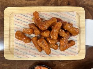 Seasoned spicy chicken  at Vegan Kitchen - 비건 키친 in Seoul