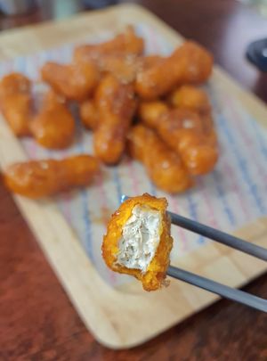 Garlic chikn - inside at Vegan Kitchen - 비건 키친 in Seoul