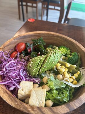 Avocado poke bowl - so wholesome and delicious!  at Vegan Kitchen - 비건 키친 in Seoul