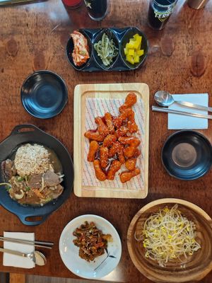 Dinner after N Seoul Tower at Vegan Kitchen - 비건 키친 in Seoul