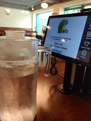 Order via tablet at Vegan Kitchen - 비건 키친 in Seoul