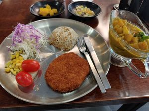 Curry tonkatsu at Vegan Kitchen - 비건 키친 in Seoul