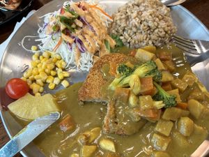 Curry donkatsu  at Vegan Kitchen - 비건 키친 in Seoul