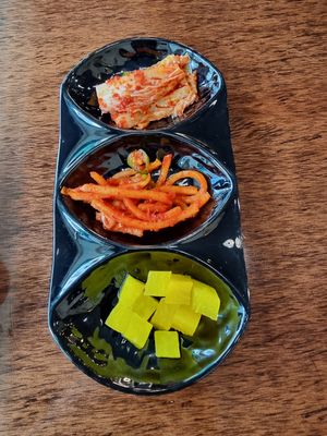 Kimchi and other pickles at Vegan Kitchen - 비건 키친 in Seoul
