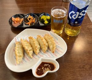 Fried dumplings  at Vegan Kitchen - 비건 키친 in Seoul