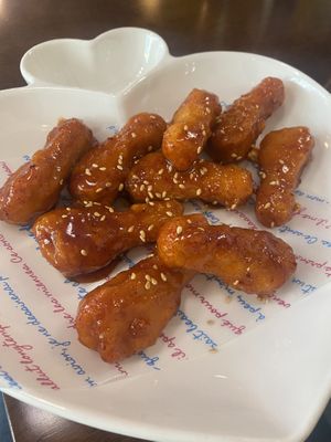 Spicy fried chikn  at Vegan Kitchen - 비건 키친 in Seoul