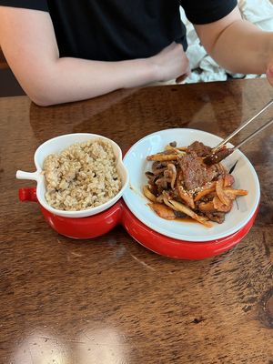 Mock beef meh at Vegan Kitchen - 비건 키친 in Seoul