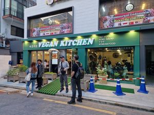 Outside at Vegan Kitchen - 비건 키친 in Seoul