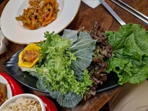 Rice Beef and Salad at Vegan Kitchen - 비건 키친 in Seoul