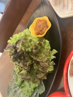 salad was for free i guess   at Vegan Kitchen - 비건 키친 in Seoul