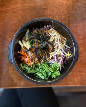 Dolsot Bibimbap  at Vegan Kitchen - 비건 키친 in Seoul