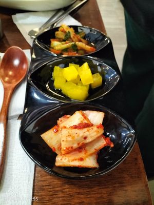 Free pickles at Vegan Kitchen - 비건 키친 in Seoul