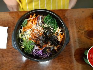 Dolsot bibimbap at Vegan Kitchen - 비건 키친 in Seoul
