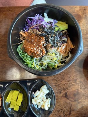 Dolsot bibimbap  at Vegan Kitchen - 비건 키친 in Seoul