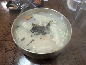 This was the best soup I've ever had, yum! at Vegan Kitchen - 비건 키친 in Seoul