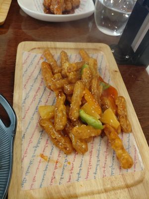 Sweet and sour meat at Vegan Kitchen - 비건 키친 in Seoul