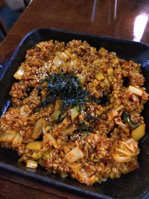 Kimchi fried rice at Vegan Kitchen - 비건 키친 in Seoul