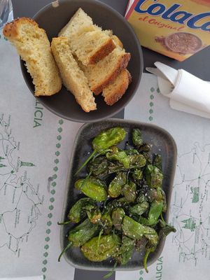 Peppers surprise - mild or wild? at O Fento Gastrobar in Vigo