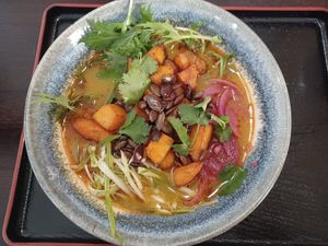 "Spicy Pumpkin" without eggs at Ramen Brno - Křenová in Brno