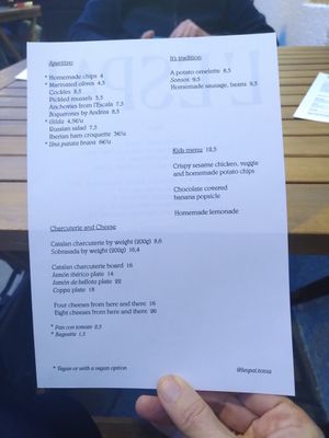 More choices! at L'Espai in Tossa De Mar