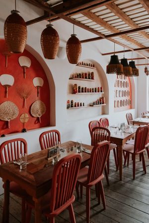 Our air conditioning room upstairs at Yuni Yupoun  in Luang Prabang