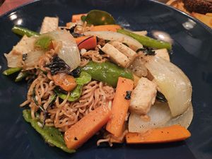 Stir fry tofu at Yuni Yupoun  in Luang Prabang
