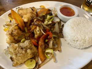 Salt and chilli pepper tofu  at Shipwrights Arms Shaldon in Shaldon
