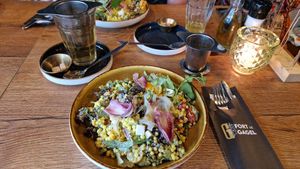 Plant power bowl at Fort de Gagel in Utrecht