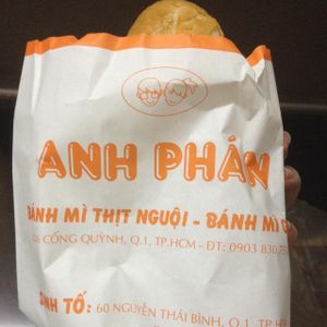 veg banh mi at Anh Phan in Ho Chi Minh City