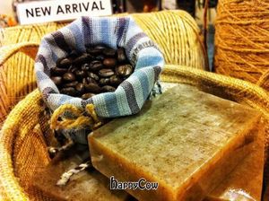 Coffee soap bar 
99% natural ingredients at Samui Health Shop by Lamphu in Koh Samui