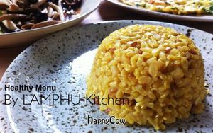 Brown rice with Turmeric ...

LAMPHU kitchen
pre-launching at Samui Health Shop by Lamphu in Koh Samui