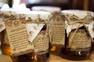 Wild honey collected by Hill tribe at Samui Health Shop by Lamphu in Koh Samui