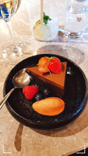 Vegan dessert. 5-course vegan tasting menu. at Berns Asiatiska in Stockholm