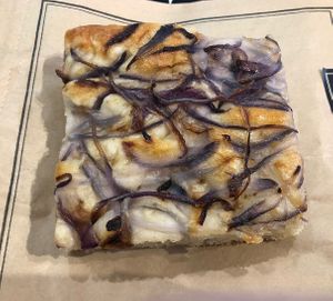 Onion focaccia  at Paul Cafe in Abu Dhabi